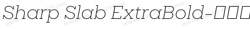 Sharp Slab ExtraBold字体转换